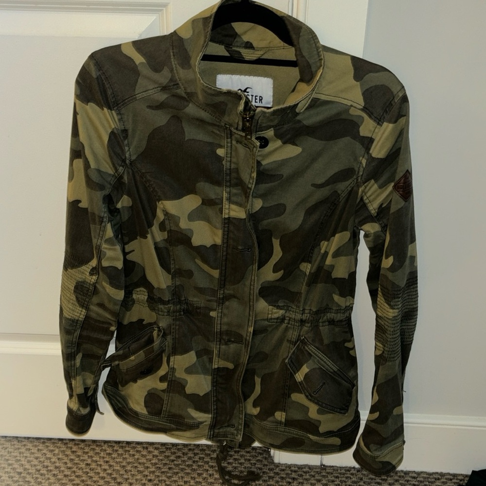 Hollister army green jacket